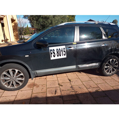 Reflective Vehicle Call ID Signs (Magnetic and Non-Magnetic)