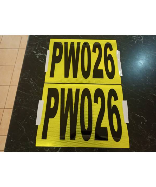 Hi Vis Asset Number Sign Hi Vis Asset Number Sign