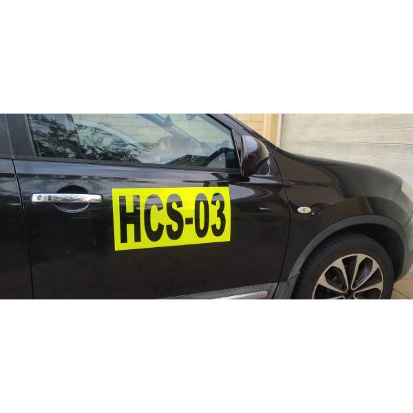 Hi Vis Asset Number Sign Hi Vis Asset Number Sign