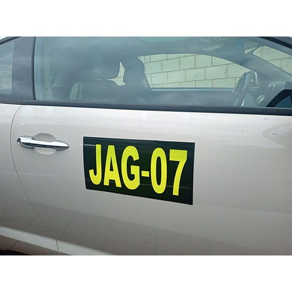 Hi Vis Asset Number Sign Hi Vis Asset Number Sign