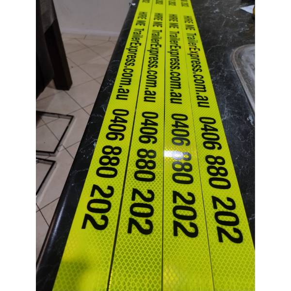 Reflective Strip with Custom Text Reflective Strip with Custom Text