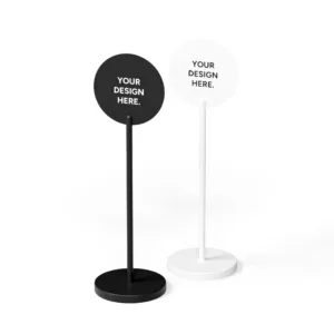 Round standing Sign