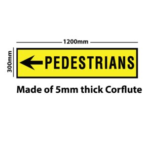 Pedestrian-Sign-with-Arrow-banner-House